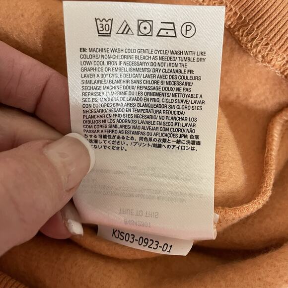 Volcom Stone Magic Boyfriend Crew Sweatshirt Women M Clay Egret Long Sleeve NEW - Picture 10 of 11